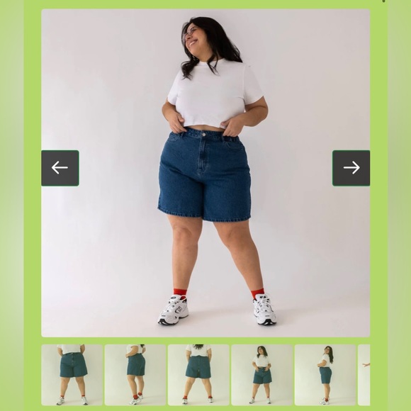 Shiny by Nature Medium Wash Shorts - Picture 1 of 4